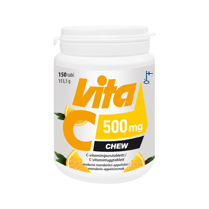 Vita C Chew 500 mg 150 tabl kuva 3