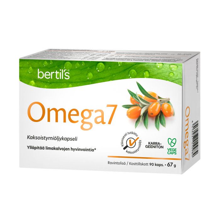 bertils Omega7 Tyrniöljykapseli 90 kaps kuva 4