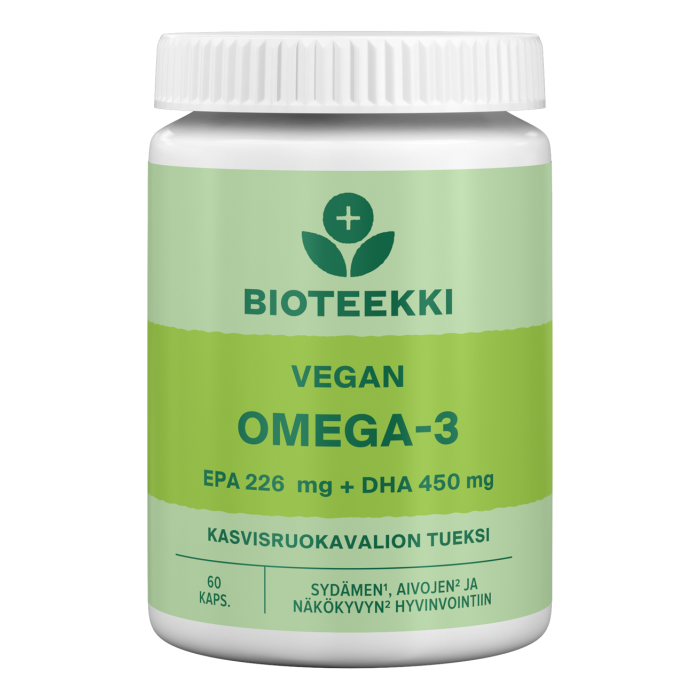 Bioteekki Vegan Omega-3 60 kaps