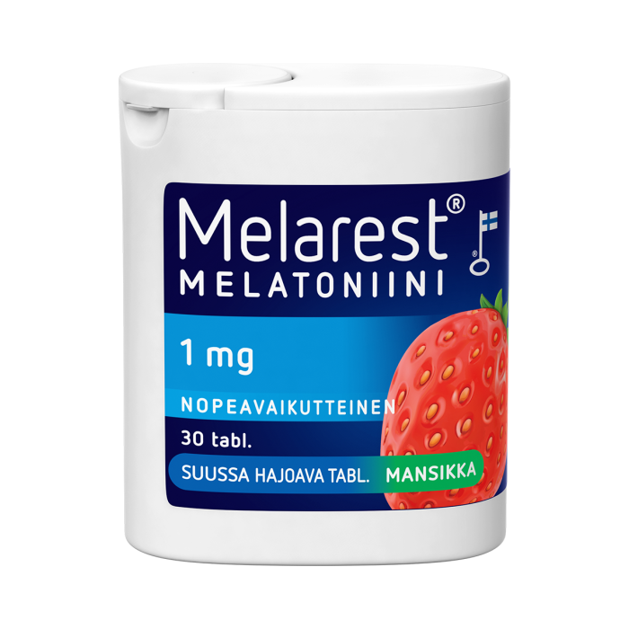 Melarest 1 mg Mansikka 30 tabl