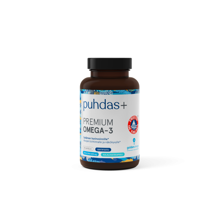 Puhdas+ Premium Omega-3 600 mg 90 kaps kuva 2