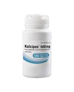 KALCIPOS tabletti, kalvopäällysteinen 500 mg 180 kpl