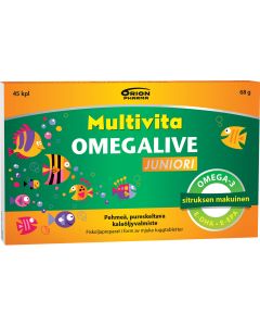 Multivita Omegalive Juniori 45 geelitabl