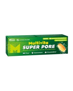 Multivita Super Pore monivitamiini 15 poretablettia