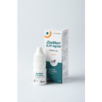 ZADITEN silmätipat, liuos 0,25 mg/ml 5 ml