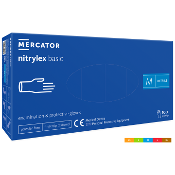Mercator Nitrylex Basic nitriilikäsine M 100 kpl