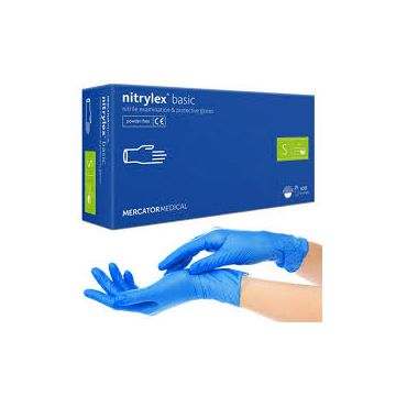 Mercator Nitrylex Basic nitriilikäsine S 100 kpl