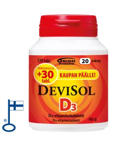 Devisol 20 mikrog imeskelytabletti 230 kpl