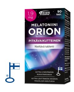 Melatoniini Orion 1,9 mg pitkävaikutteinen 90 tabl
