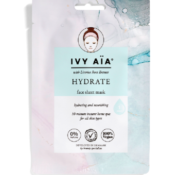 IVY AIA HYDRATE FACE SHEET MASK KERTAKÄYTTÖINEN KANGASNAAMIO 25 ml