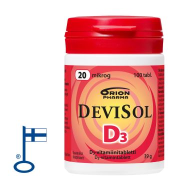 Devisol 20 mikrog imeskelytabletti 100 kpl