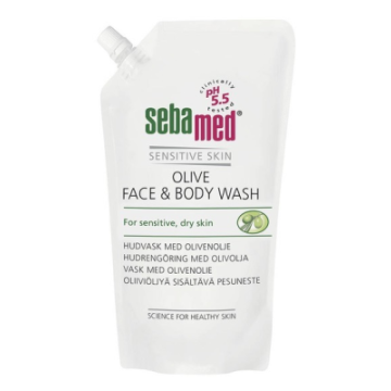 Sebamed Olive Face&Body Wash pesuneste täyttöpussi 1000 ml