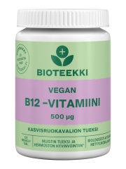 Bioteekki Vegan B12-vitamiini 500 mikrog. 120 tabl