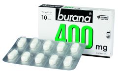 BURANA tabletti, kalvopäällysteinen 400 mg 10 fol
