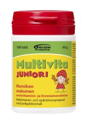 MULTIVITA JUNIORI MANSIKKA MONIVITAMIINI 100 PURUTABL