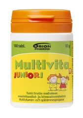 MULTIVITA JUNIORI TUTTIFRUTTI MONIVITAM 100 PURUTABL