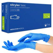 Mercator Nitrylex Basic nitriilikäsine S 100 kpl