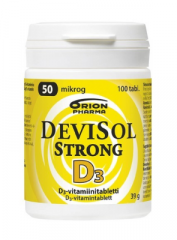 DEVISOL STRONG 50 MIKROG IMESKELYTABLETTI 100 TABL