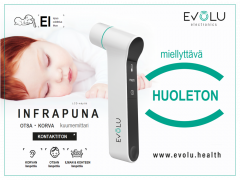 EVOLU non-contact infrapunakuumemittari otsa/korva 1 kpl