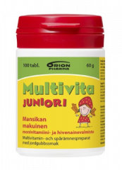 MULTIVITA JUNIORI MANSIKKA MONIVITAMIINI 100 PURUTABL