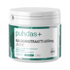 Puhdas+ Kalsiumsitraatti 600 mg X240 g