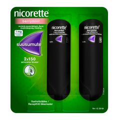 NICORETTE BERRYMINT 1 mg/annos sumute suuonteloon, liuos 2x150 annosta