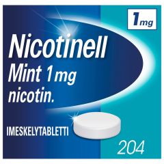 NICOTINELL MINT 1 mg imeskelytabl 204 fol